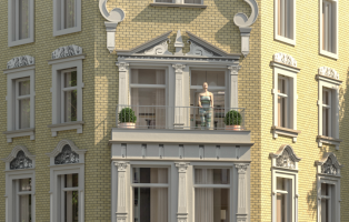 Hauptbild Hinz&Kunz Einmalige 2-Zimmer-Balkon-Wohnung hinter historischer Fassade