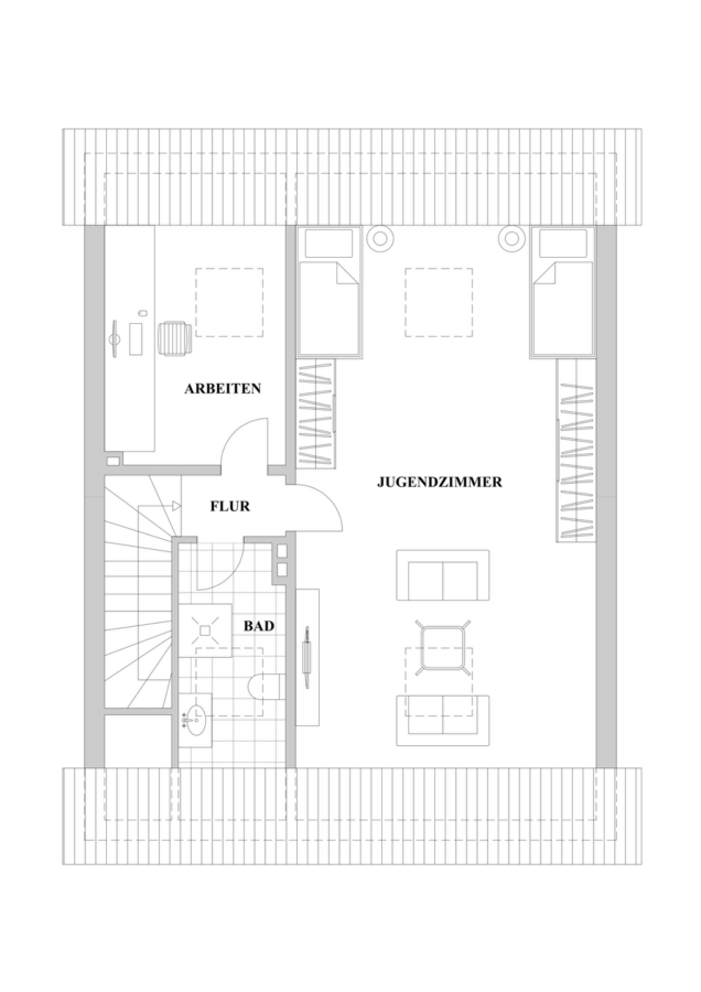 RESERVIERT - Modernisiertes Einfamilienhaus in idyllischer Lage - Dachgeschoss - B 29