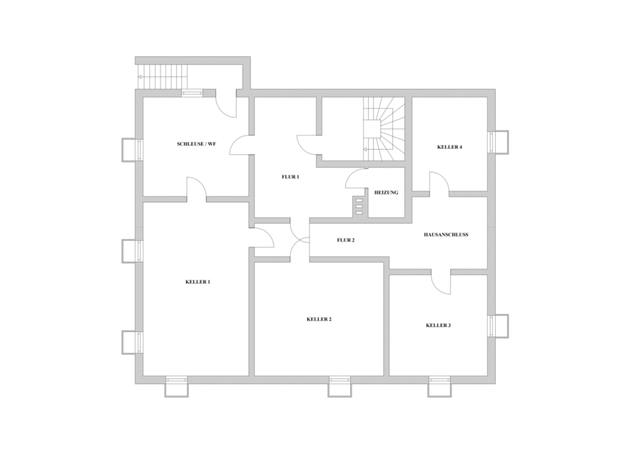 Traumhaftes Einfamilienhaus mit vielfältigen Nutzungsmöglichkeiten und großem Garten - Kellergeschoss